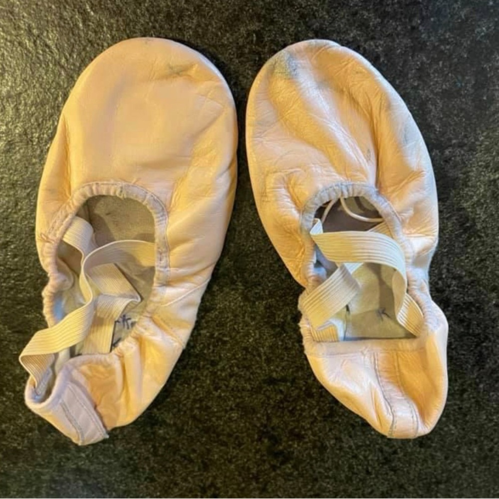 Bloch pink leather ballet slippers